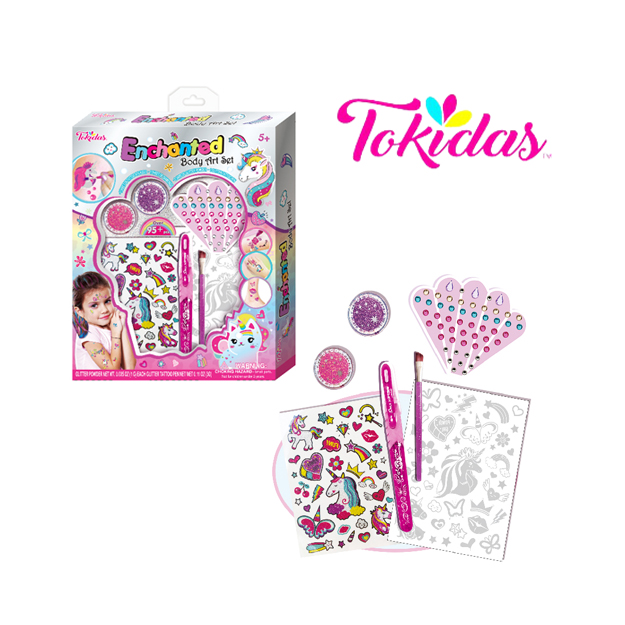 SET DE TATUAJES CON GLITTER