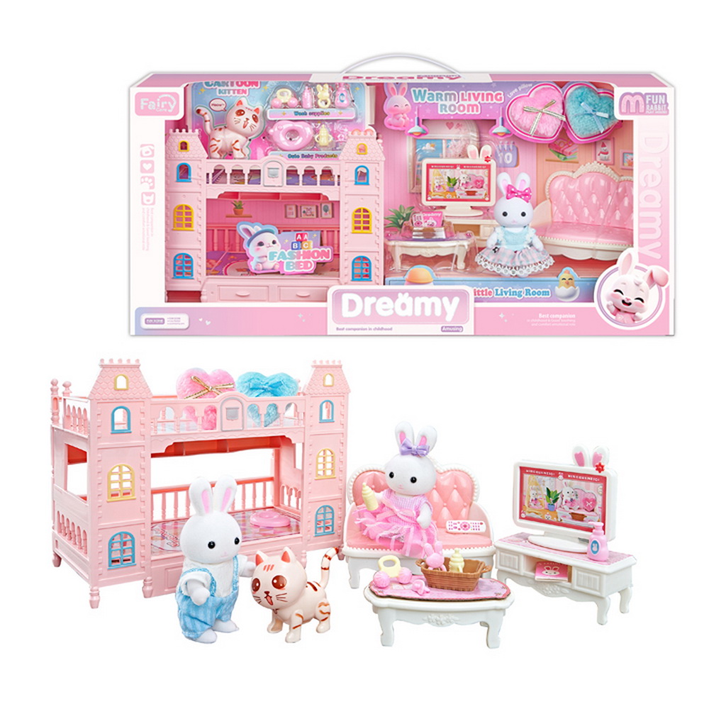 SET LIVING Y DORMITORIO DE CONEJITOS