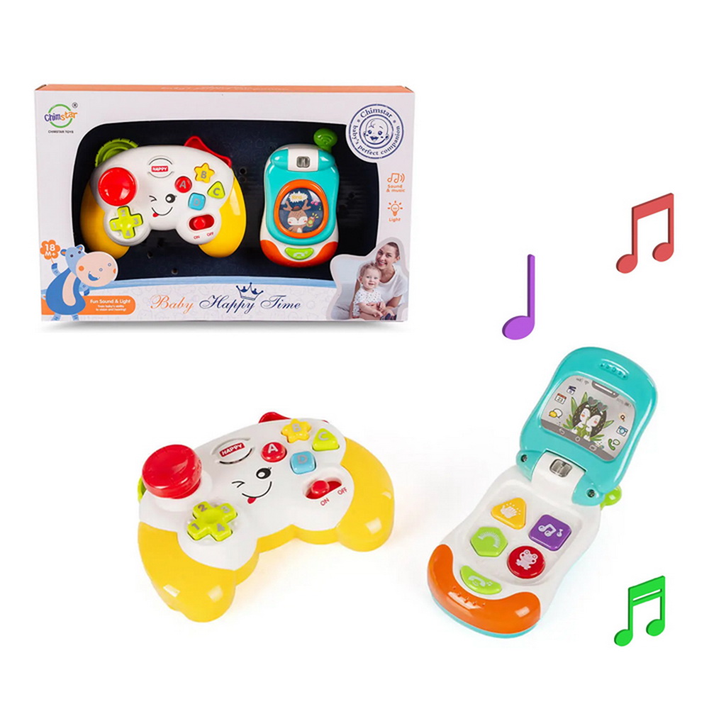 TELEFONO Y JOYSTICK  DIDACTICO BEBE