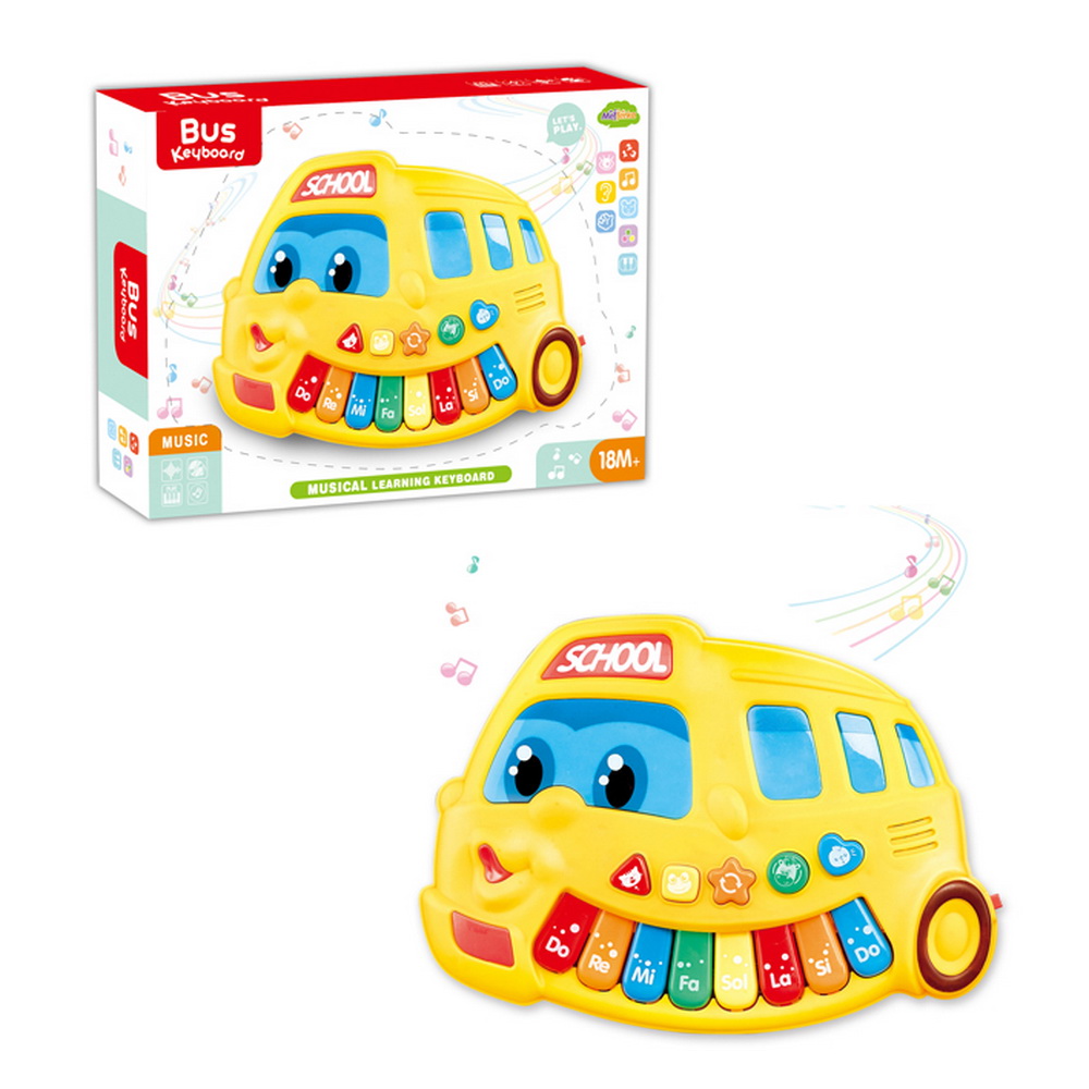 BUS PIANO BEBE YELLOW