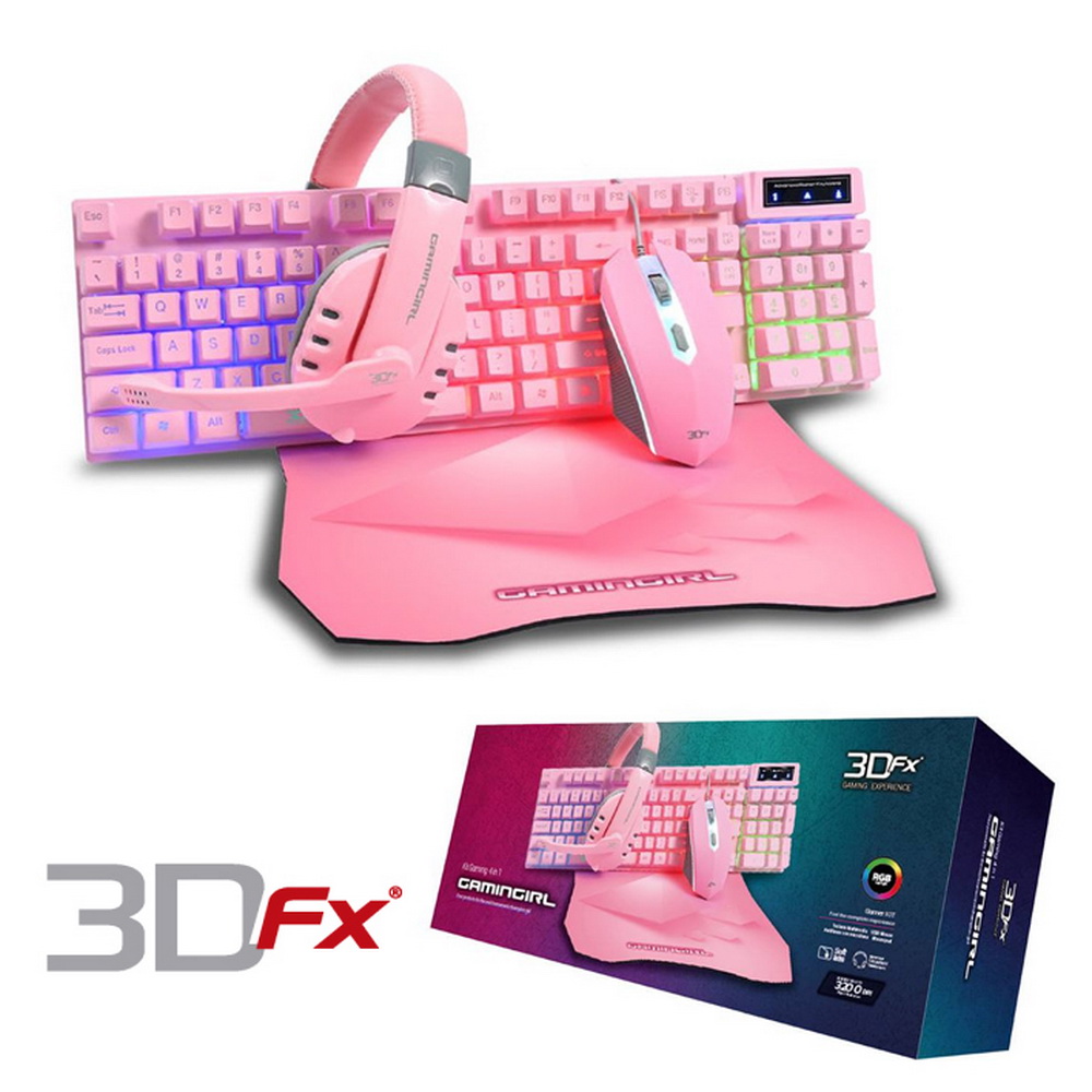 KIT GAMER GIRL 4 EN 1